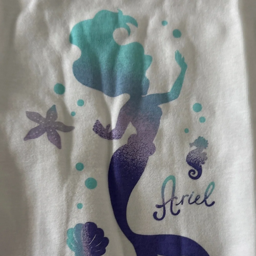 GAP Kids Disney Princess Pajamas-organic cotton Ariel Little Mermaid Design